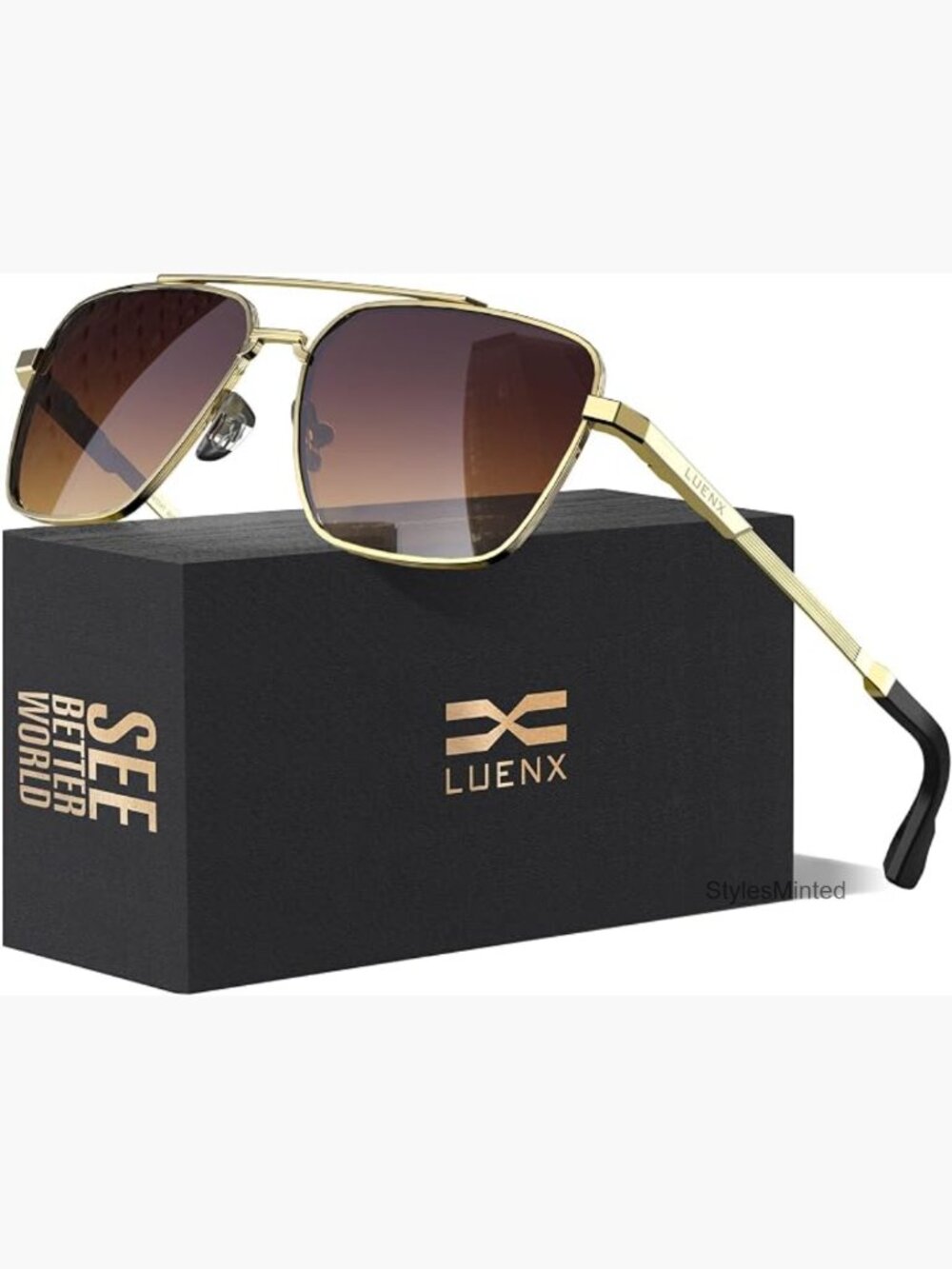 Polarized Aviator Sunglasses UV400 Protection Driving 58mm